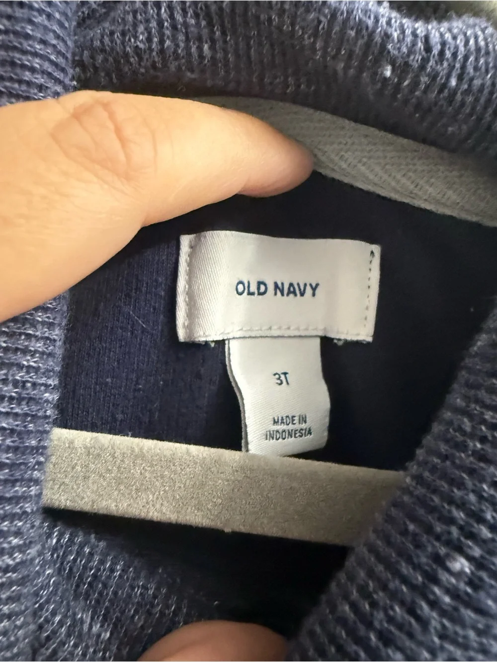 Old Navy Navy Shawl-Collar Knit Sweater
